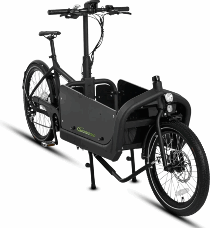 SachsenRAD E-Lastenrad T10 Caribou, Flexible Transportbox mit Versteckter,Abschließbarer Box mit LCD Display und StVZO-Zugelassung für Kindertransport